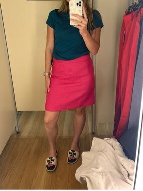 NWT J. Crew Vibrant Pink Skirt